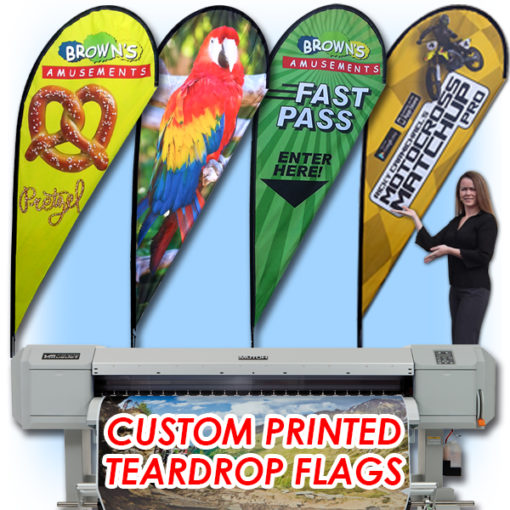 teardrop feather flag
